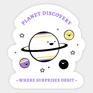 Planet discovery Sticker